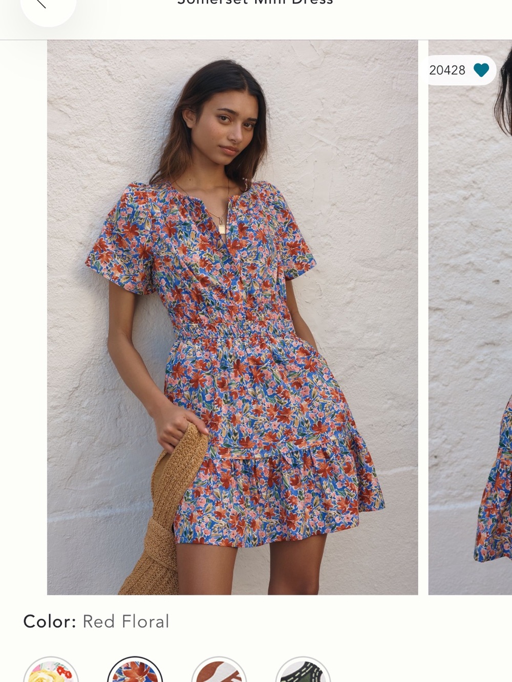 Anthropologie Somerset Mini Dress